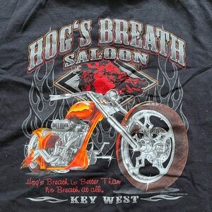 Hog’s Breath Saloon Key West Vintage Bike T-shirt Size XXL